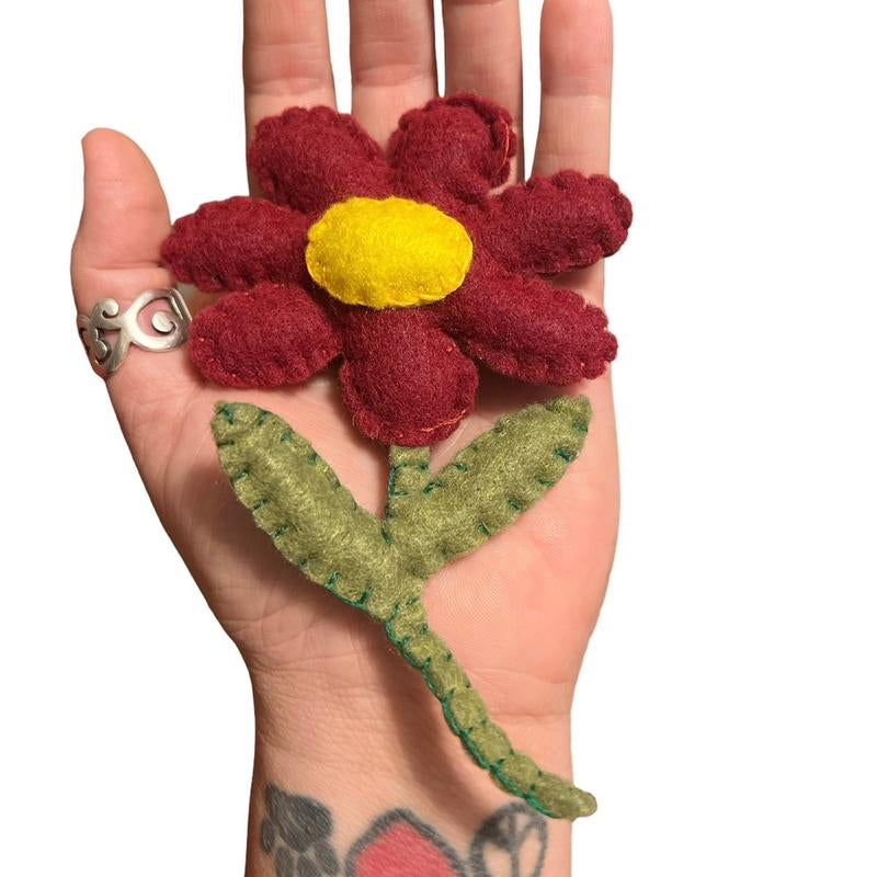 Juguete Flor con Hierba Gatera para Gatos - Catnip Natural Juguete Interactivo para Felinos Amantes