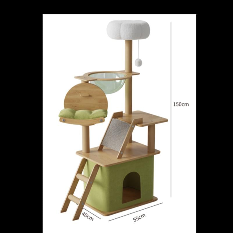 PetHeaven Árbol Rascador Y18 para Gatos - Torre de Actividades con Postes Rascadores para Gatos de Interior