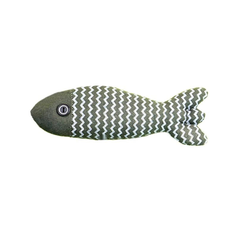 Juguetes para Gatos Pescado con Hierba Gatera - 3 Piezas Sonido Crujiente, Juguetes Interactivos de Lino Suave para Ejercicio Felino Indoor 20cm - Todas las Razas