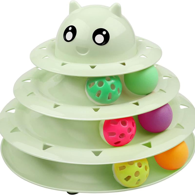 Set de 24 Juguetes Interactivos para Gatos - Kit Completo con Torbellino 3 Niveles, Juguetes con Hierba Gatera, Ratones y Pelotas Variadas