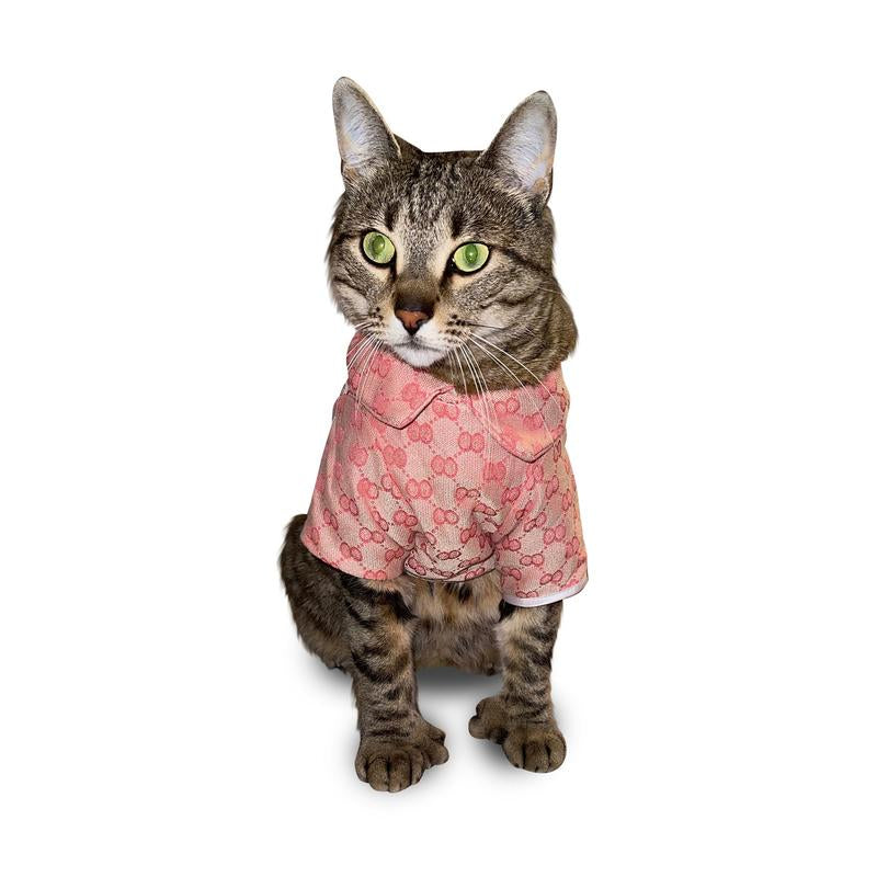 Ropa para Mascotas - Camiseta Rosa para Gatos y Perros Pequeños - Pet Couture