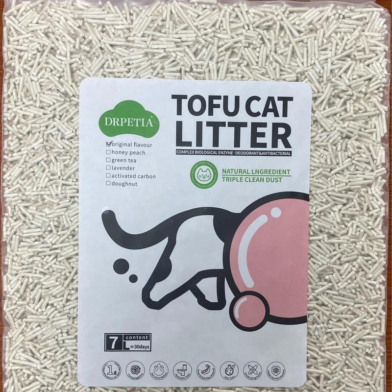 Starmen Pet Flushable Natural Plant Extract Tofu Cat Litter with Creamy Fragrance - 5.5Lb