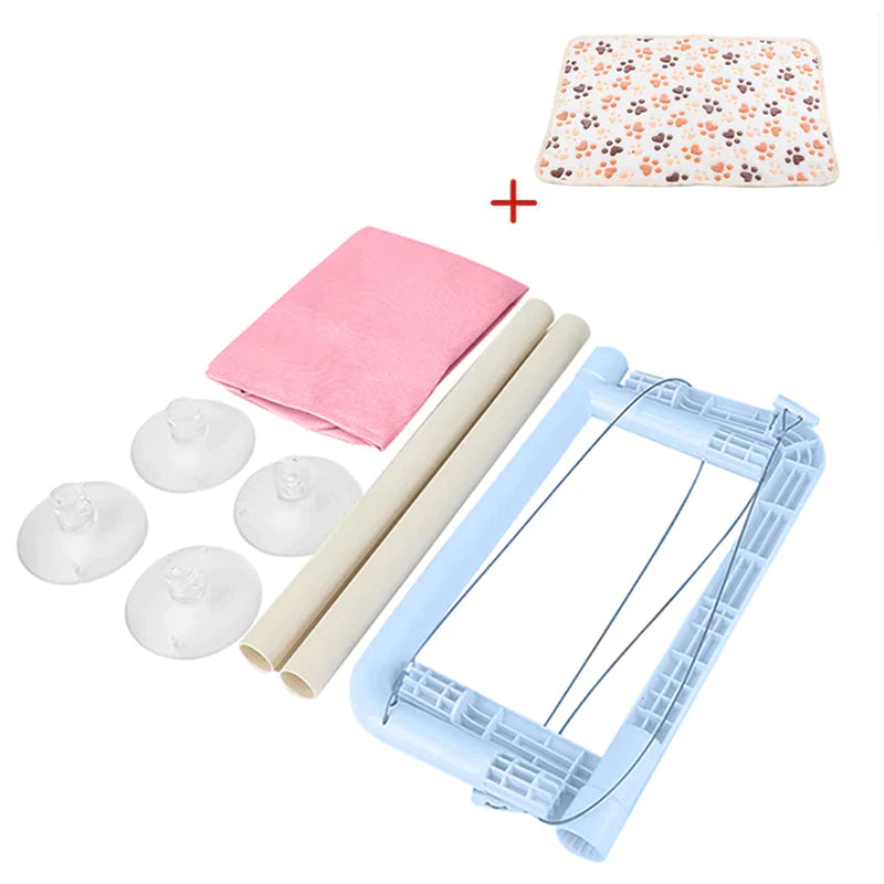 Cama Colgante para Gatos - Hamaca Aérea para Ventana, Casa Nido para Gatitos con Soporte hasta 20kg