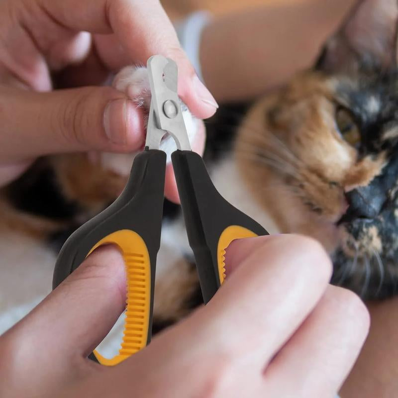 Cortauñas Premium para Gatos - Tijeras Ergonómicas Antideslizantes Profesionales para Gatos, Gatitos, Perros y Mascotas Pequeñas