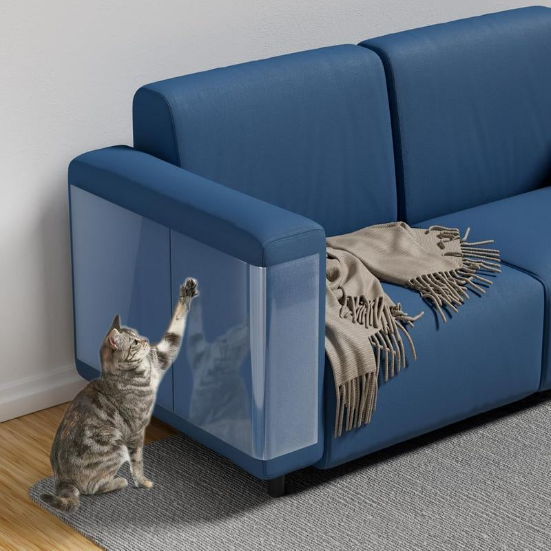 AISOON 60 Pcs Cat Scratch Furniture Protector Single Side Couch Protector for Cats, Self-Adhesive Cat Tape for Furniture,Cat Scratch Deterrent for Furniture