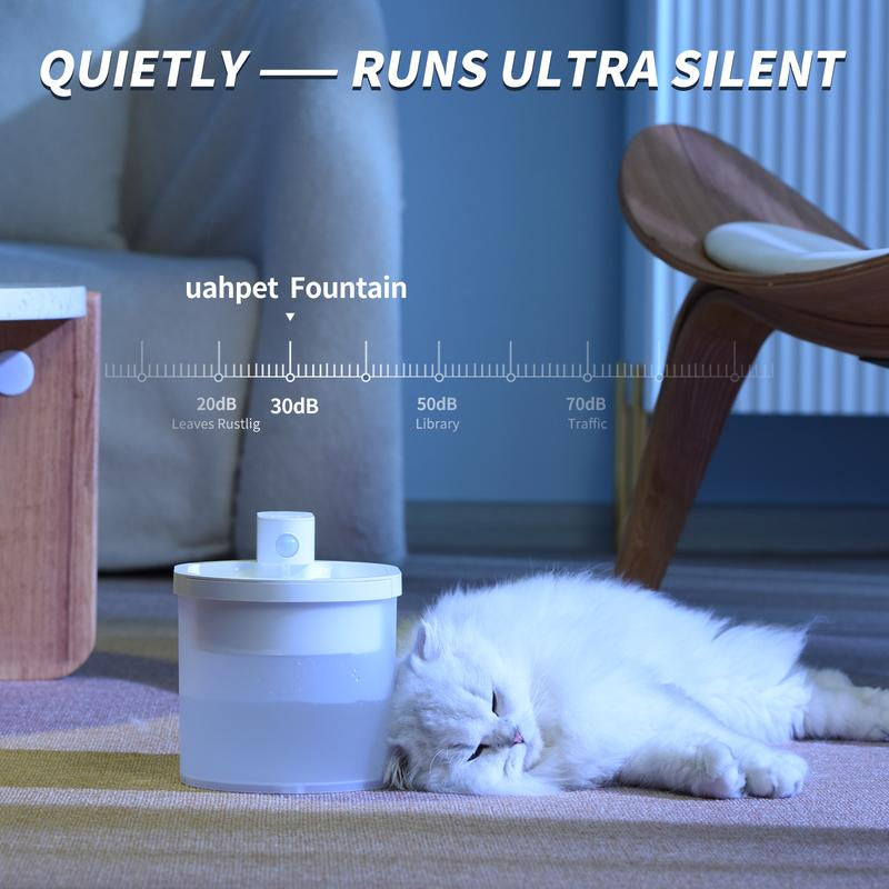 Fuente de Agua Inalámbrica ZERO Automática para Gatos - Uahpet