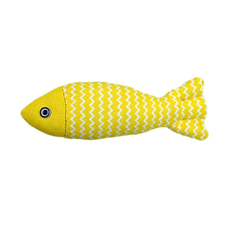 Juguetes para Gatos Pescado con Hierba Gatera - 3 Piezas Sonido Crujiente, Juguetes Interactivos de Lino Suave para Ejercicio Felino Indoor 20cm - Todas las Razas