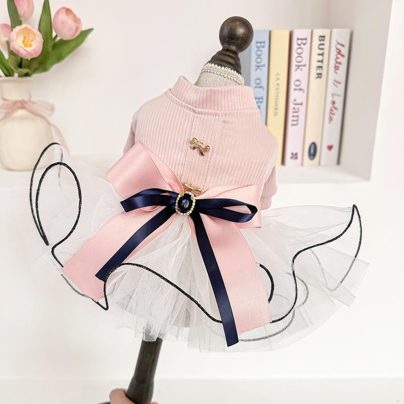 Ropa para Mascotas - Vestido Princesa para Gatos y Perros Pequeños - Estilo Primavera Verano