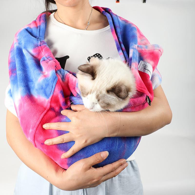 Large Pet Sling, Pet Carrier, Handsfree up to 15Lbs, Dog & Cat Sling Soft Touch for Chinchillas, Hedgehogs, Puppies, Sugar Gliders, Guinea Pigs, Rabbits, Kittens Etc Bag Hands Free