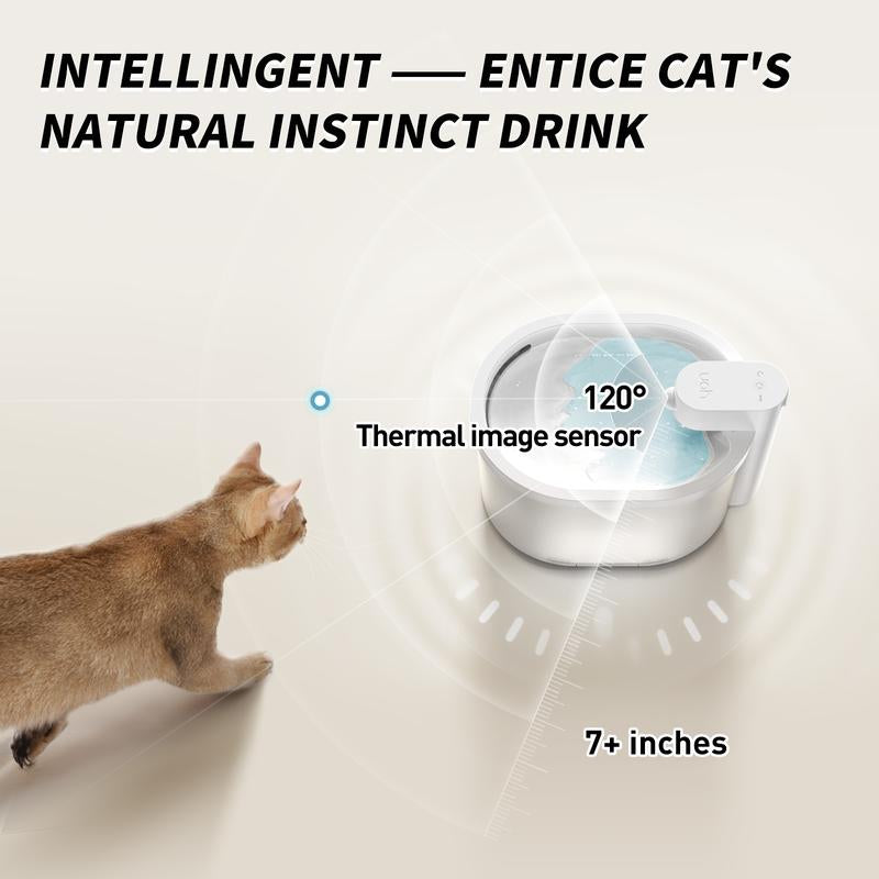 Fuente de Agua Inalámbrica ZERO Automática para Gatos - Uahpet