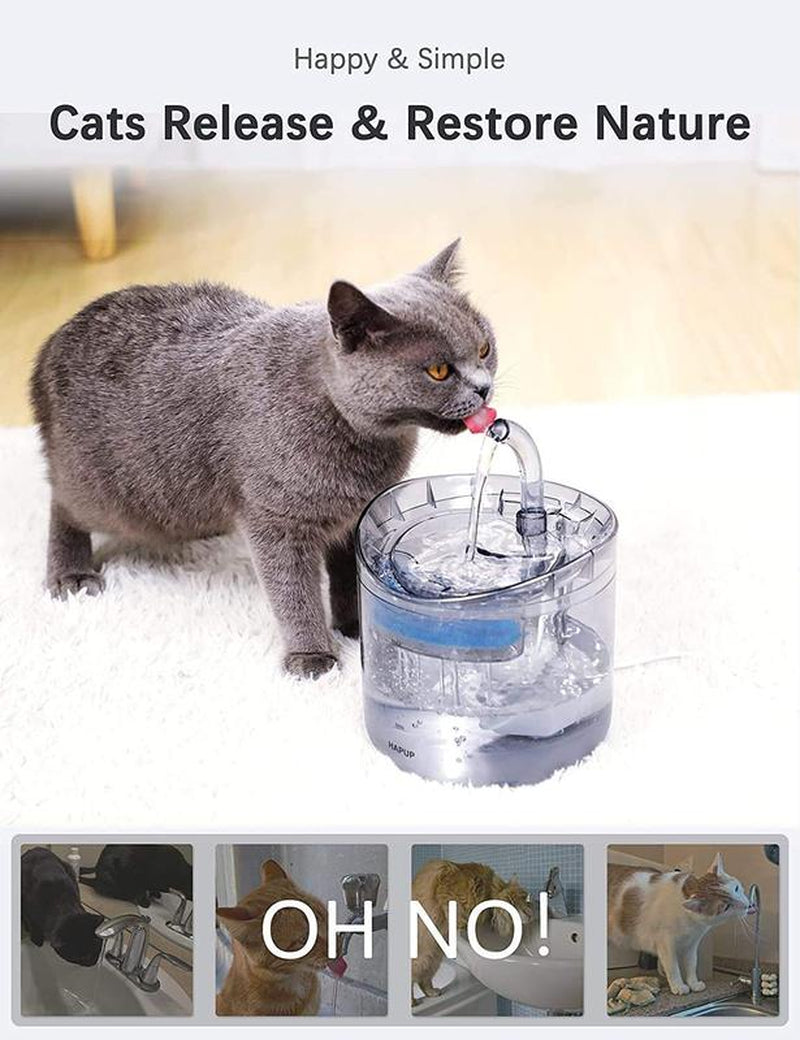 Fuente de Agua para Gatos - Dispensador Animal de Agua Fresca