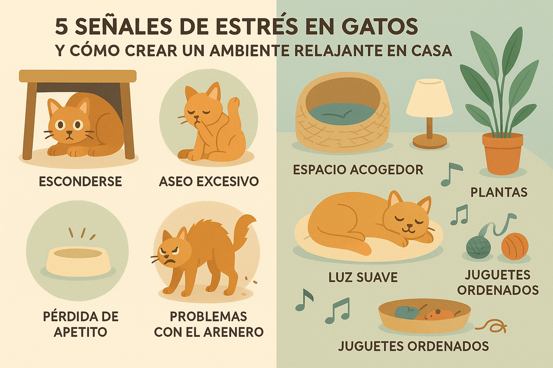 5 Señales de Estrés en Gatos y Cómo Crear un Ambiente Relajante en Casa