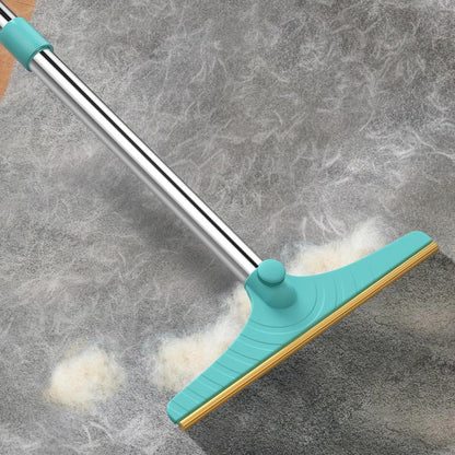 Cat Hair Remover, Adjustable Pet Hair Remover, Pet Cleaning Brush with Hanging Ring, Power Broom, Pet Hair Remover Tool for Carpets Floor Use, Shedding Grooming Kit