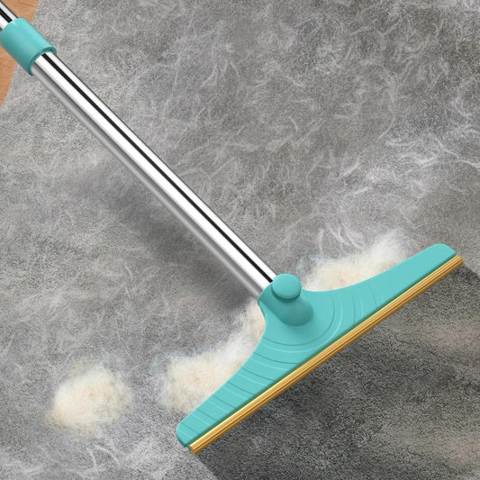 Cat Hair Remover, Adjustable Pet Hair Remover, Pet Cleaning Brush with Hanging Ring, Power Broom, Pet Hair Remover Tool for Carpets Floor Use, Shedding Grooming Kit