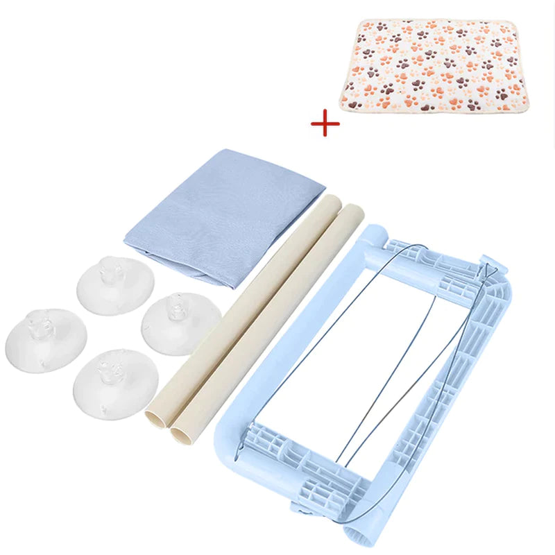 Cama Colgante para Gatos - Hamaca Aérea para Ventana, Casa Nido para Gatitos con Soporte hasta 20kg