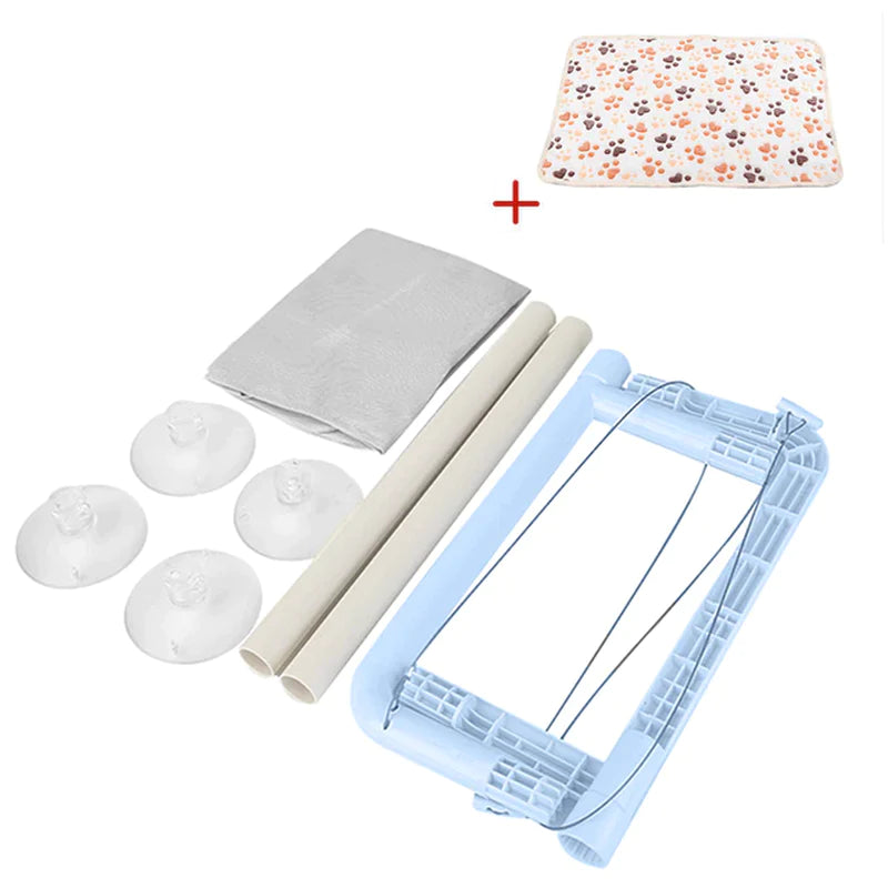 Cama Colgante para Gatos - Hamaca Aérea para Ventana, Casa Nido para Gatitos con Soporte hasta 20kg