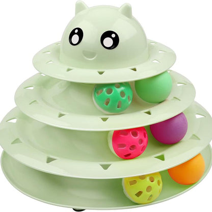 Set de 24 Juguetes Interactivos para Gatos - Kit Completo con Torbellino 3 Niveles, Juguetes con Hierba Gatera, Ratones y Pelotas Variadas