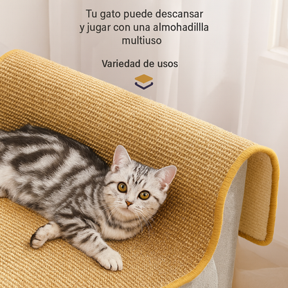  Rascador de Sisal para Gatos – Alfombra Protectora de Muebles, Sofás y Sillas