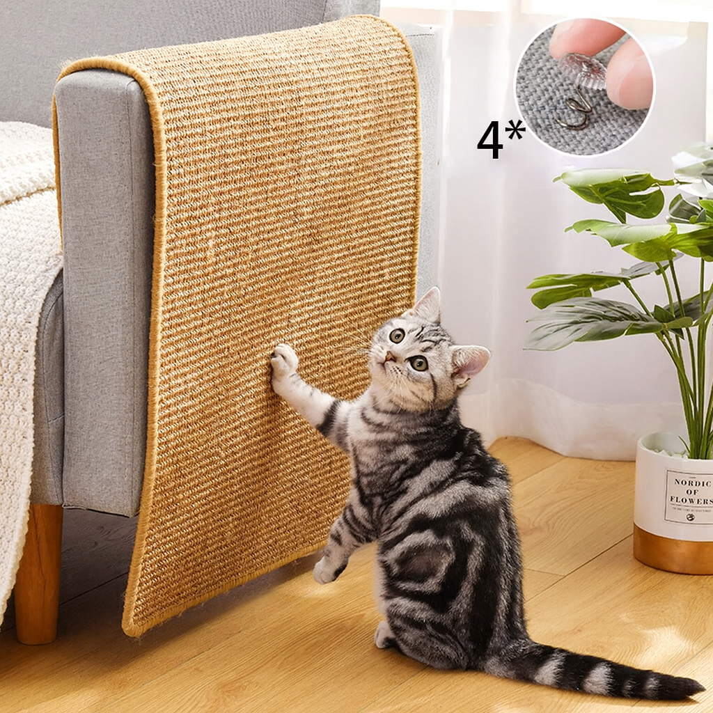  Rascador de Sisal para Gatos – Alfombra Protectora de Muebles, Sofás y Sillas