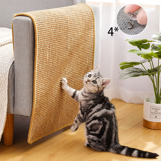  Rascador de Sisal para Gatos – Alfombra Protectora de Muebles, Sofás y Sillas