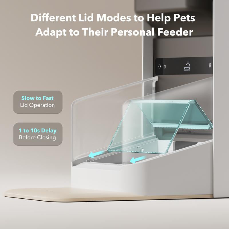 Comedero Automático PETLIBRO RFID WiFi 5G - Dispensador con Control por App y Sensor de Collar para 1-10 Comidas Programables