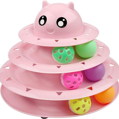 Set de 24 Juguetes Interactivos para Gatos - Kit Completo con Torbellino 3 Niveles, Juguetes con Hierba Gatera, Ratones y Pelotas Variadas
