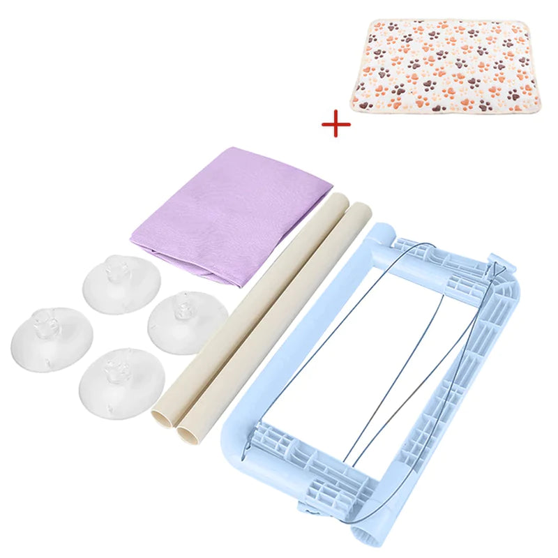 Cama Colgante para Gatos - Hamaca Aérea para Ventana, Casa Nido para Gatitos con Soporte hasta 20kg