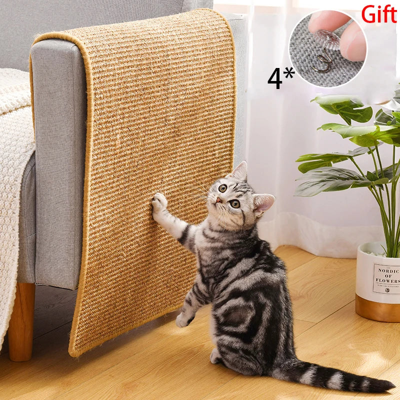  Rascador de Sisal para Gatos – Alfombra Protectora de Muebles, Sofás y Sillas