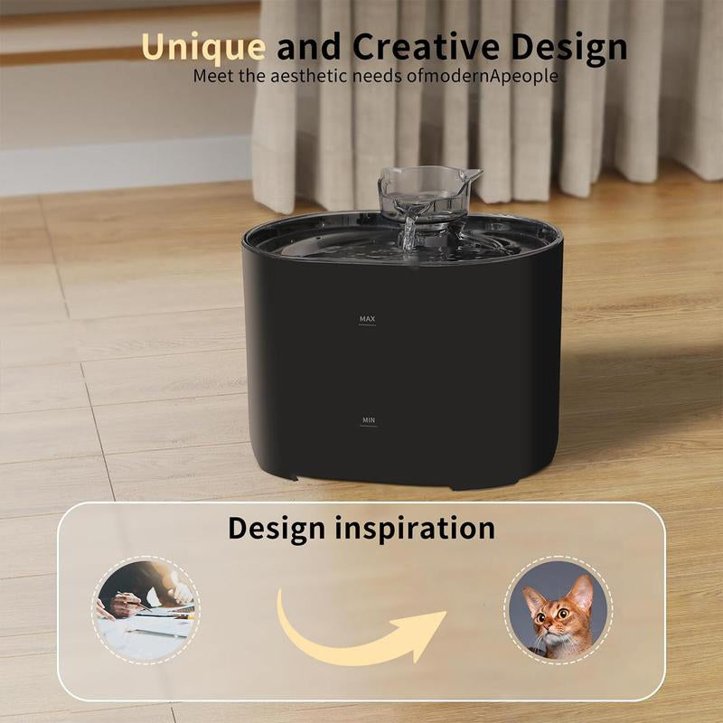 Automatic Cat Water Fountain with Filter, Silent Pet Water Dispenser, Automatic Water Dispenser, Pet Feeding Drinking Fountain, Water Feeder, Automatic Circulation Filtration, Automatic Water Bowl, Cat Accessories, Pet Products, Valentine'S Day Gift