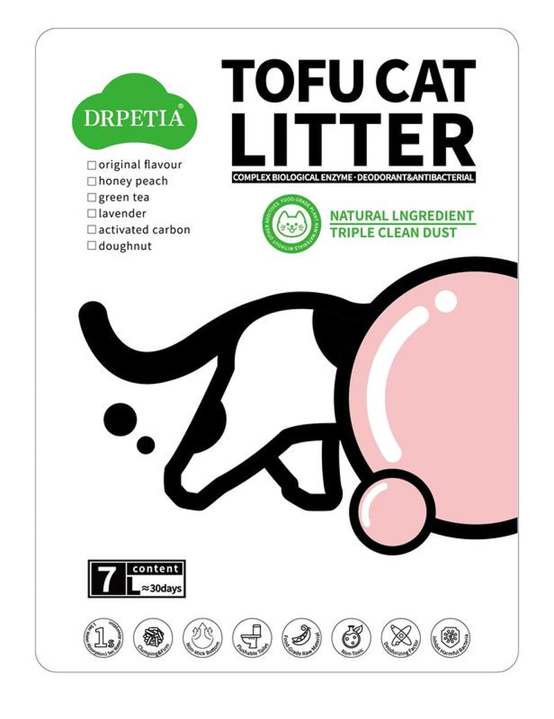 Starmen Pet Flushable Natural Plant Extract Tofu Cat Litter with Creamy Fragrance - 5.5Lb