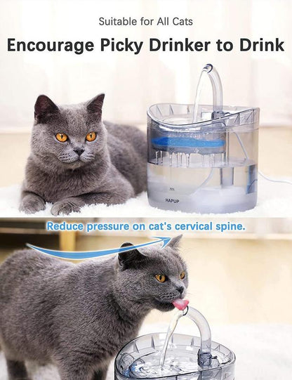 Fuente de Agua para Gatos - Dispensador Animal de Agua Fresca