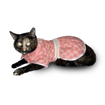 Pet Couture- Clothing for Cats & Small Dogs- Pink Dress