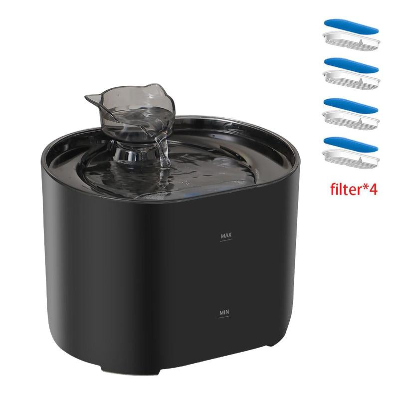 Automatic Cat Water Fountain with Filter, Silent Pet Water Dispenser, Automatic Water Dispenser, Pet Feeding Drinking Fountain, Water Feeder, Automatic Circulation Filtration, Automatic Water Bowl, Cat Accessories, Pet Products, Valentine'S Day Gift