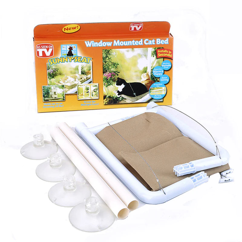 Cama Colgante para Gatos - Hamaca Aérea para Ventana, Casa Nido para Gatitos con Soporte hasta 20kg