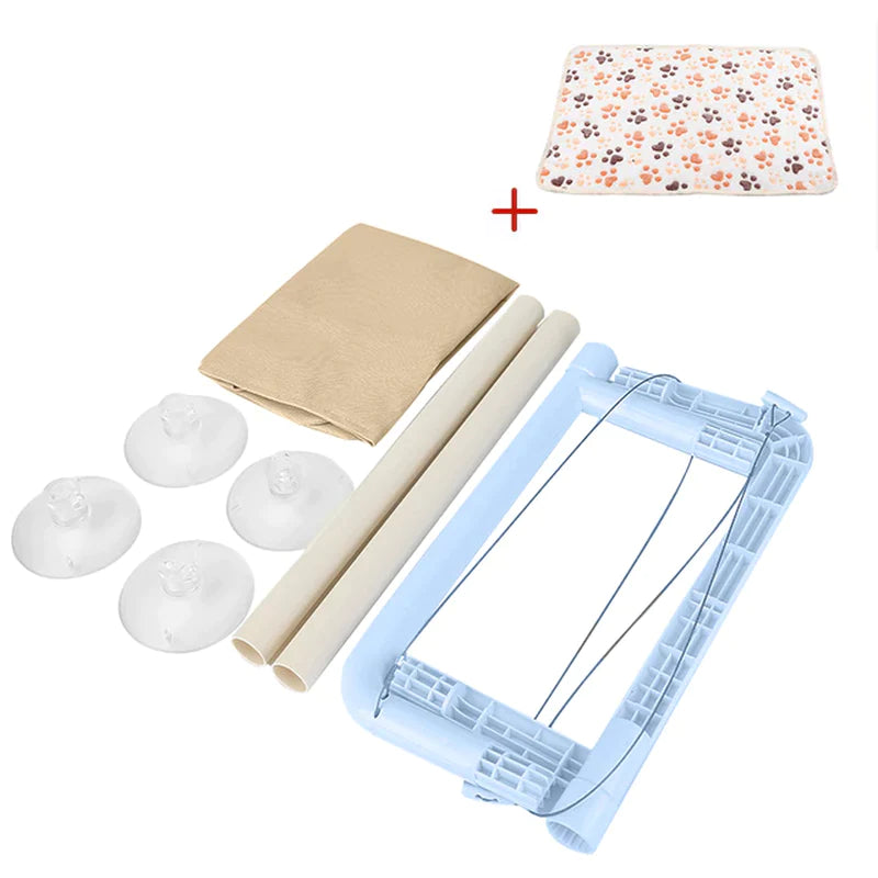 Cama Colgante para Gatos - Hamaca Aérea para Ventana, Casa Nido para Gatitos con Soporte hasta 20kg
