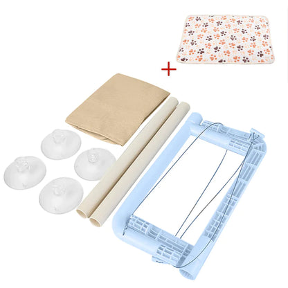 Cama Colgante para Gatos - Hamaca Aérea para Ventana, Casa Nido para Gatitos con Soporte hasta 20kg