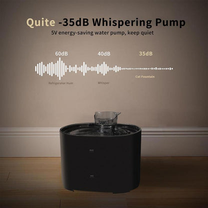 Automatic Cat Water Fountain with Filter, Silent Pet Water Dispenser, Automatic Water Dispenser, Pet Feeding Drinking Fountain, Water Feeder, Automatic Circulation Filtration, Automatic Water Bowl, Cat Accessories, Pet Products, Valentine'S Day Gift