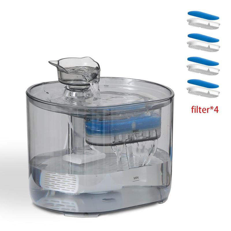Automatic Cat Water Fountain with Filter, Silent Pet Water Dispenser, Automatic Water Dispenser, Pet Feeding Drinking Fountain, Water Feeder, Automatic Circulation Filtration, Automatic Water Bowl, Cat Accessories, Pet Products, Valentine'S Day Gift