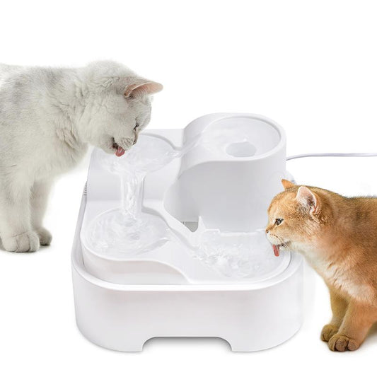 Fuente de Agua para Gatos 24/7 - Silenciosa con LED y Filtro de Carbón Activado