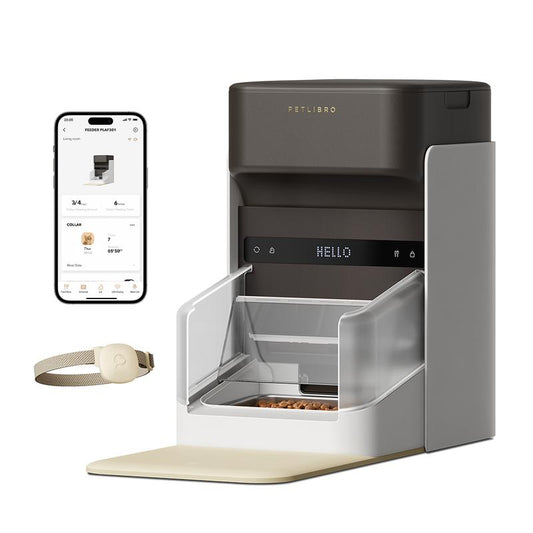Comedero Automático PETLIBRO RFID WiFi 5G - Dispensador con Control por App y Sensor de Collar para 1-10 Comidas Programables