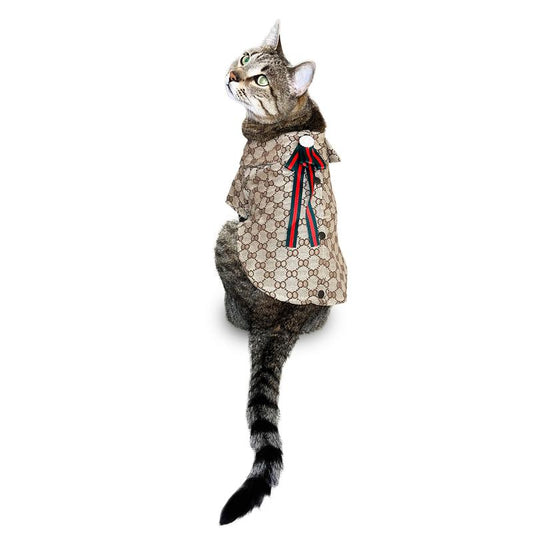 Ropa para Mascotas - Camiseta Marrón para Gatos y Perros Pequeños - Pet Couture