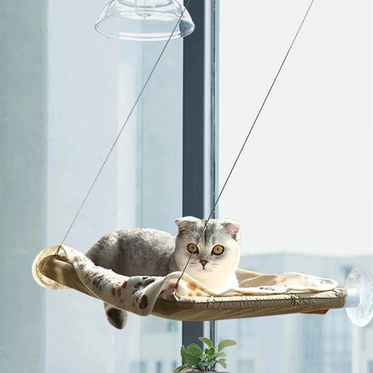 Cama Colgante para Gatos - Hamaca Aérea para Ventana, Casa Nido para Gatitos con Soporte hasta 20kg